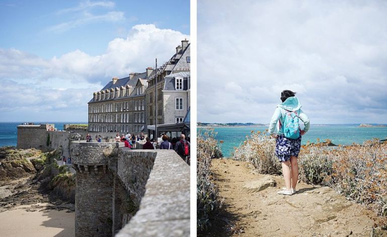 Côte Bretonne en camping car - Remparts de Saint Malo