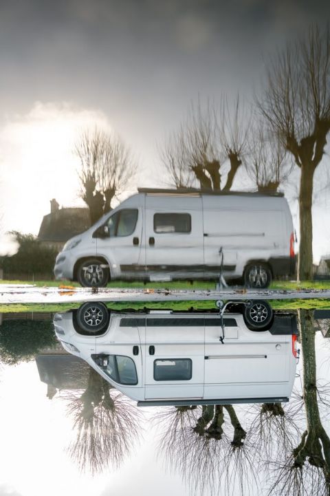 Le froid en van du côté de la Bretagne